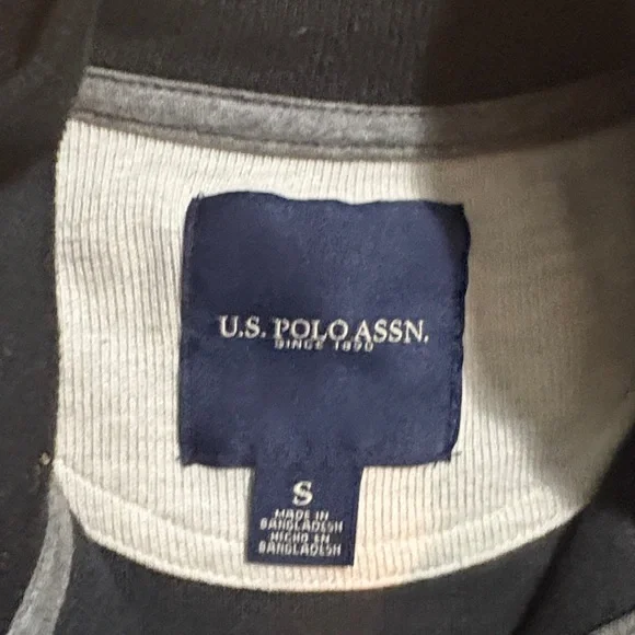 U.S. Polo Assn. Black Zip-Up Sweater - Picture 2 of 3